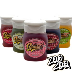 SPURTZ THC SYRUP (infused w/hash rosin) **BLUEBERRY** (200mg)