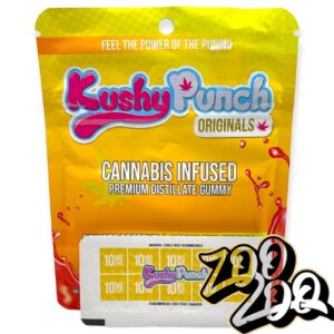 Kushy Punch Full Spectrum Gummies **LEMONADE** (100mg/10pcs) (H) (Copy)