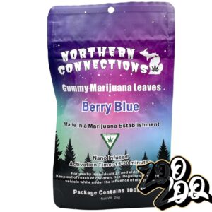 Northern Connections Gummies **BERRY BLUE** (100mg/10pc) **Nano Infused**