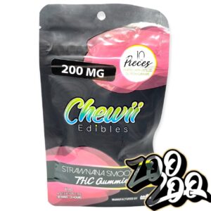 Chewii Gummies **STRAWBERRY SMOOTHIE** (200mg/20pc) **Fast Acting**