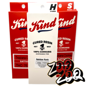 Kind Smokes Curred Resin Disposable Vapes (1g) **PEACHES N CREAM**  (H)