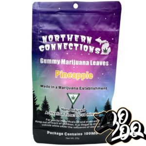 Northern Connections Gummies **PINEAPPLE** (100mg/10pc) **Nano Infused**