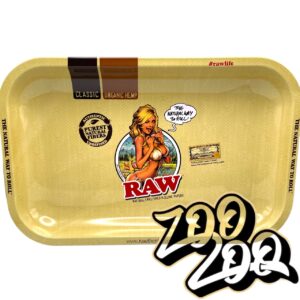 Raw Authentic Girl Rolling Tray - Small