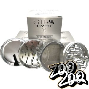 Str8 PYPR Aluminum 4 Piece Grinder (75mm) - Silver