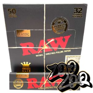 Raw Authentic Classic King Size Slim Black