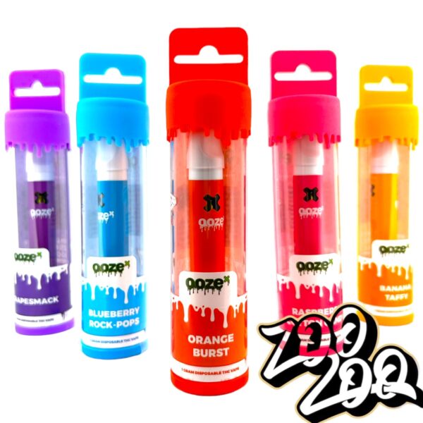 Ooze Disposable Vapes  (1g) **RASPBERRY COTTON CANDY**