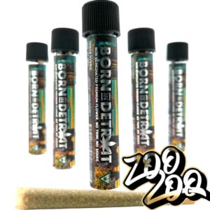 Frosted Farms ‘Born in Detroit’ (1.1g) Infused Pre-Rolls **WOODWARD KUSH** (Indica-Hybrid)