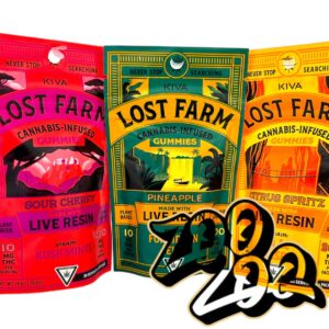 Lost Farms (200mg/10pc) Live Resin Gummies **FORBIDDEN JELLY**
