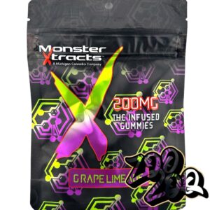 Monster Extracts 200mg Gummies **GRAPE LIMEADE**