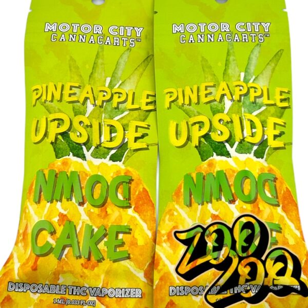 Motor City Cannacarts (1g) Disposable Vapes **PINEAPPLE UPSIDE DOWN**