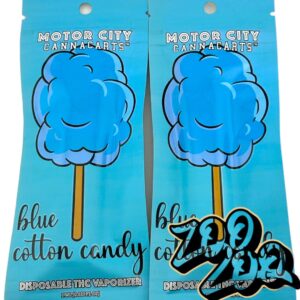 Motor City Cannacarts (1g) Disposable Vapes **BLUE COTTON CANDY**