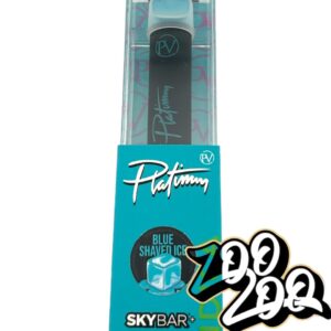 Platinum (1g) Disposable Vapes **BLUE SHAVED ICE** (Indica)