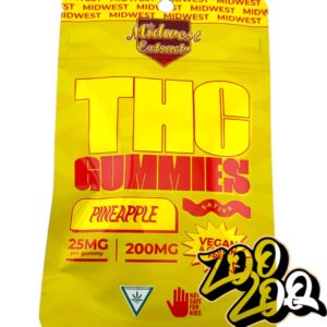 Midwest Extracts 200mg Gummies **PINEAPPLE** (sativa)