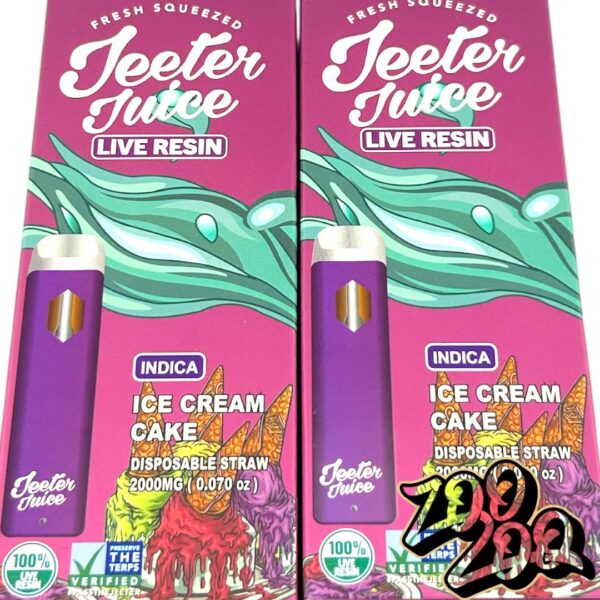 Jeeter Juice 2g Live Resin Disposables **ICE CREAM CAKE** (indica)