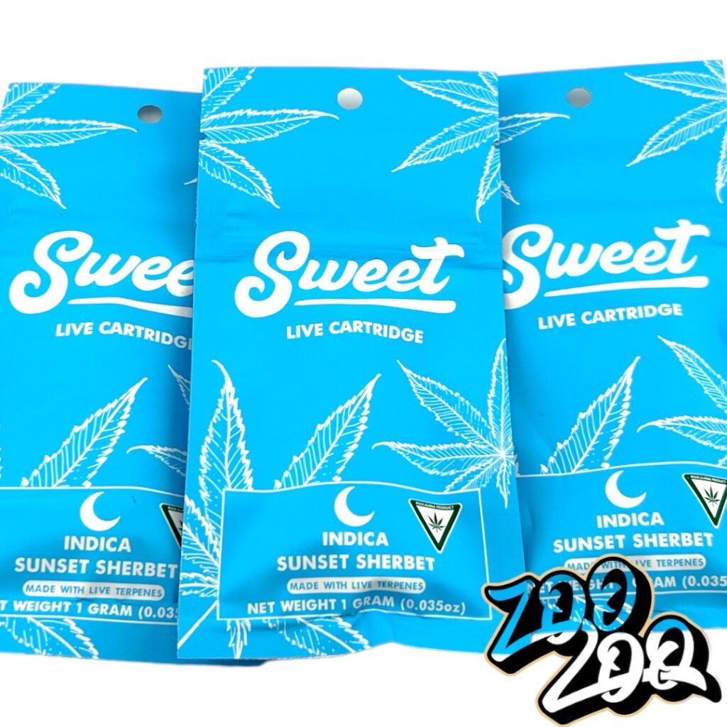 Sweet 1g Live Resin 510 Thread Carts **sunset Sherb** (indica) 