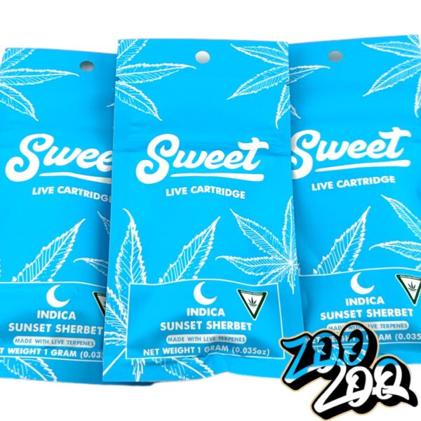 Sweet 1g Live Resin 510 Thread Carts **SUNSET SHERB** (indica)