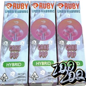 Ruby 2g Liquid Diamond/Live Resin  **CAKE POP** (hybrid)