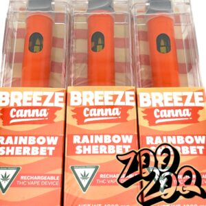 Breeze Disposable Vape  (1g) **RAINBOW SHERB** (buy 4 get 1 FREE)