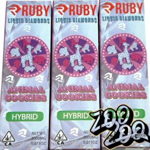 Ruby 2g Liquid Diamond/Live Resin  **ANIMAL COOKIES** (hybrid)