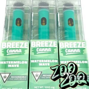 Breeze Disposable Vape  (1g) **WATERMELON WAVE** (buy 4 get 1 FREE)