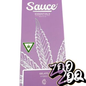 Sauce Essentials (1g) LIVE RESIN Disposable Vapes **GELATO** (hybrid)