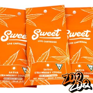 Sweet 1g Live Resin 510 Thread Carts **STRAWBERRY COUGH** (sativa)