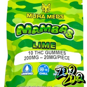 Mambas HASH ROSIN 200mg Gummies **LIME**