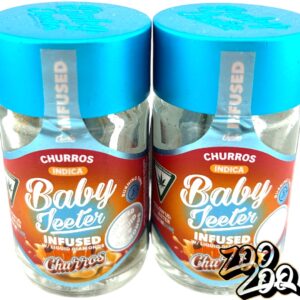 Baby Jeeter 5-Pack Pre-Rolls (0.5gEach) **CHURROS** (I) **Infused w/ Liquid Diamonds**