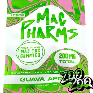 Mac Pharms 200mg Gummies **GUAVA APPLE**