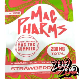 Mac Pharms 200mg Gummies **STRAWBERRY KIWI**