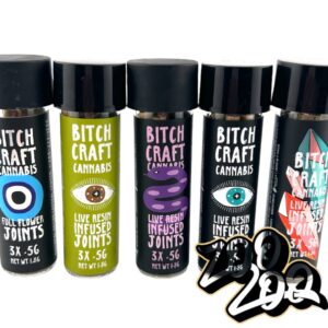 Bitch Craft LIVE RESIN 3pack Pre-Rolls **PEACH CRESCENDO #1** (0.5gEach/1.86gTotal)