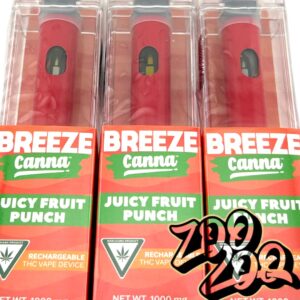 Breeze Disposable Vape  (1g) **JUICY FRUIT PUNCH** (buy 4 get 1 FREE)