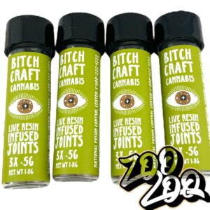 Bitch Craft LIVE RESIN 3pack Pre-Rolls **RUSSOS RELIEF** (0.5gEach/1.86gTotal)