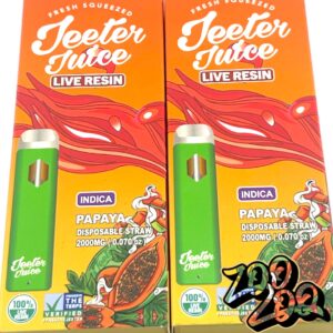 Jeeter Juice 2g Live Resin Disposables **PAPAYA** (indica)