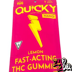 Quicky 100mg Gummies with Nano Tech **LEMON** (Sativa)