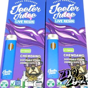 Jeeter Juice 2g Live Resin Disposables 2/$40**CHEM DAWG** (hybrid)