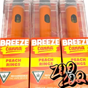 Breeze Disposable Vape  (1g) **PEACH RINGS** (buy 4 get 1 FREE)