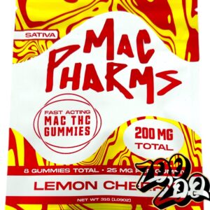 Mac Pharms 200mg Gummies **LEMON CHERRY**