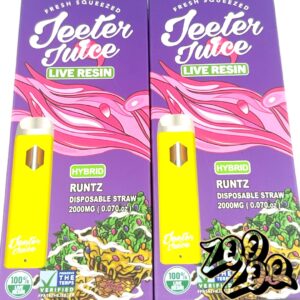 Jeeter Juice 2g Live Resin Disposables 2/$40 **RUNTZ** (hybrid)