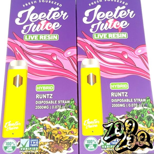 Jeeter Juice 2g Live Resin Disposables 2/$40 **RUNTZ** (hybrid)