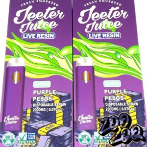Jeeter Juice 2g Live Resin Disposables **PURPLE PESOS** (sativa)