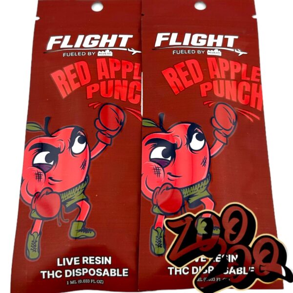 Flight 1g Live Resin Disposable Vapes **RED APPLE PUNCH**