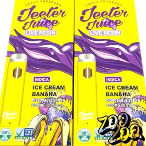 Jeeter Juice 2g Live Resin Disposables 2/$40 **ICE CREAM BANANA** (indica)