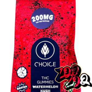 Choice 200mg Gummies **WATERMELON KUSH** (sativa)