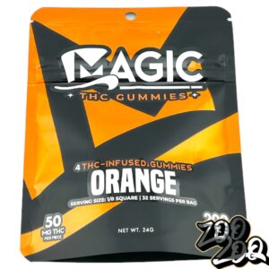 Magic 200mg Gummies **ORANGE** (50mgEach/4pieces)