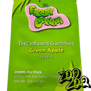 The Fresh Canna 200mg Gummies **GREEN APPLE** (hybrid)