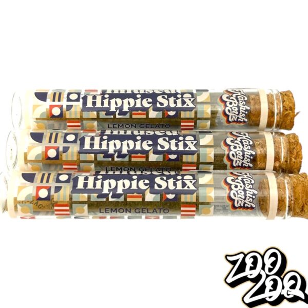 Hashish Boyz 1.5g INFUSED Hippie Stix Pre-Rolls **LEMON GELATO**