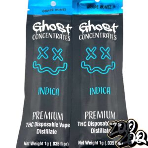 Ghost Concentrates 1g Disposables **GRAPE RUNTZ** (indica)