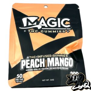 Magic 200mg Gummies **PEACH MANGO** (50mgEach/4pieces)
