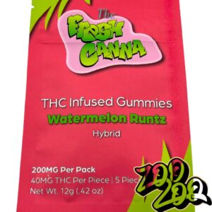 The Fresh Canna 200mg Gummies **WATERMELON RUNTZ** (hybrid)